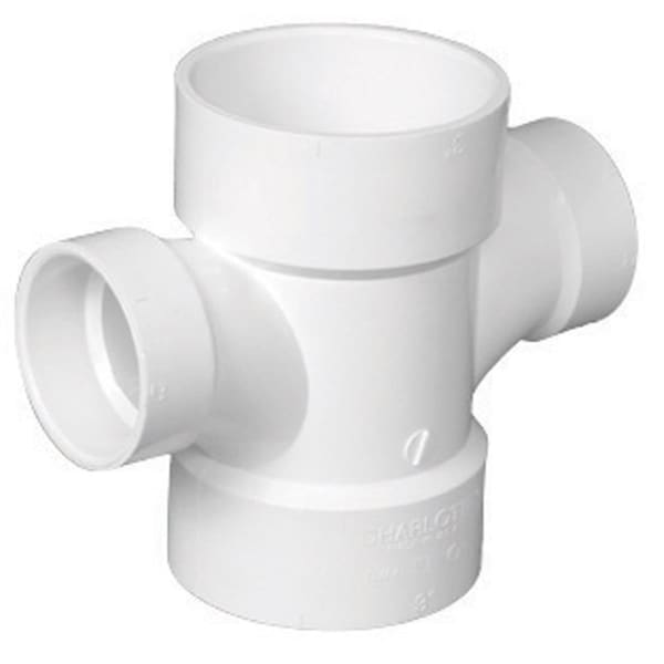 Charlotte Pipe And Foundry Charlotte Pipe Schedule 40 4 in. Hub x 4 in. dia. Hub PVC Sanitary Tee 46356 - main
